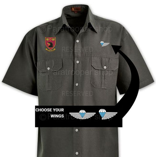 101 Air Supply Unit Bush Shirt, choose your wings - BUSH 101 ASU W Paratrooper Shop