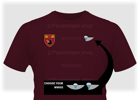 101 Air Supply Unit with wings T-shirt: T 101 ASU W Paratrooper Shop