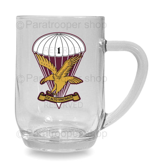 1 Parachute Battalion Glass Beer Mug: GlassB1pbn