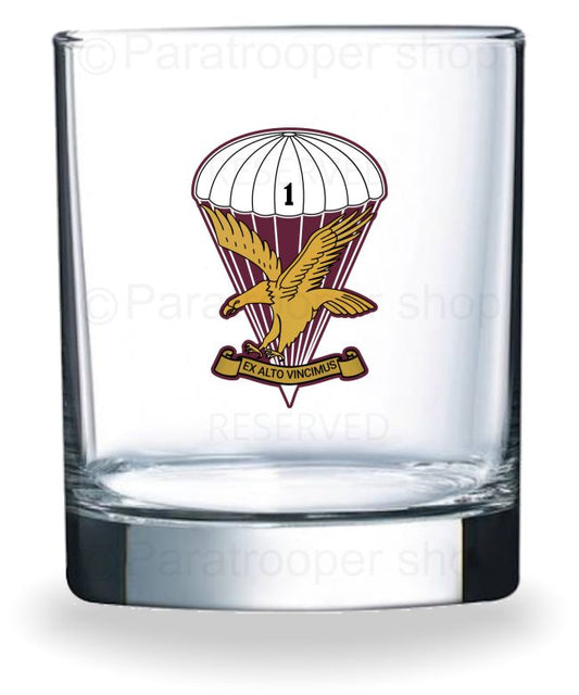1 Parachute Battalion Whiskey Glass Tumbler: 1WGT