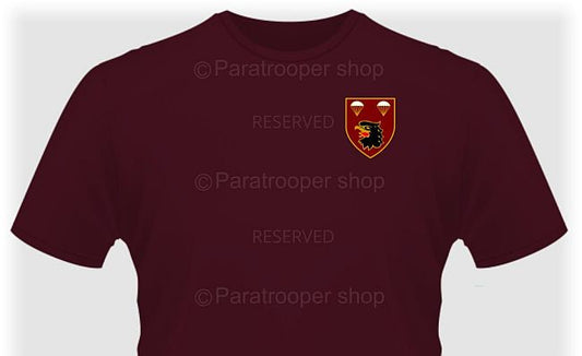 2 parachute Battalion Maroon T-shirt - 2 PBN TBAT-08 Paratrooper Shop