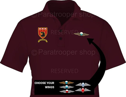 3 Parachute Battalion Golf Shirt - 3 PBN GW Paratrooper Shop