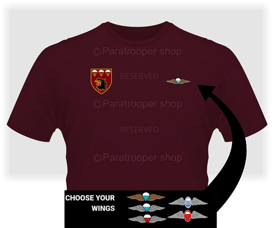 3 Parachute with wings T-shirt: T 3 PBN W Paratrooper Shop