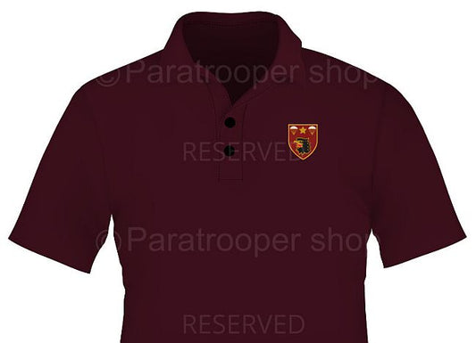 4 Parachute Battalion Maroon Golf Shirt - 4 PBN GBAT-01 Paratrooper Shop
