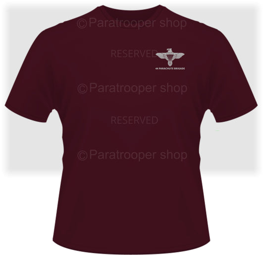 44 Maroon T-shirt. TBAT-09-44 ParaBrig Paratrooper Shop