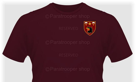 4parachute Battalion Maroon T-shirt - 4 PBN TBAT-08 Paratrooper Shop