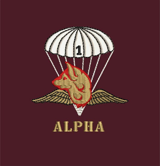 Alpha Company Blazer Pocket square - Alpha blsq Paratrooper Shop