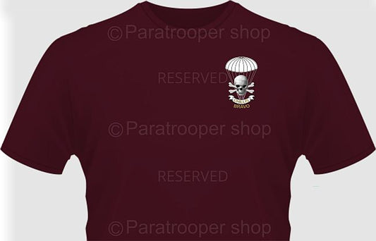 Bravo Company Maroon T-shirt - Bravo TBAT-08 Paratrooper Shop