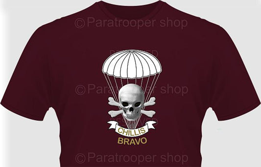Bravo Company T-Shirt - Bravo Centred Emblem TBAT-10 Paratrooper Shop