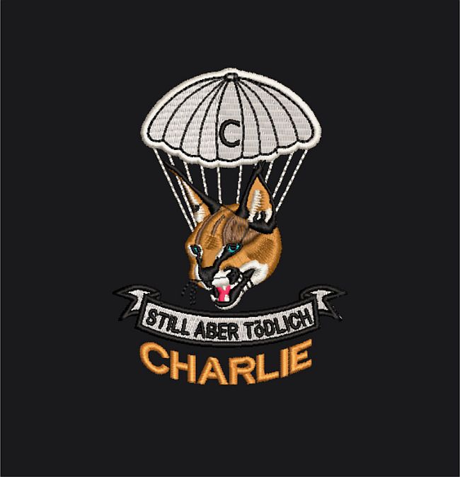 Charlie Company Blazer Pocket square - Charlie blsq Paratrooper Shop