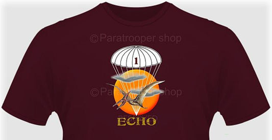 Echo Company T-Shirt - Echo Centred Emblem TBAT-10 Paratrooper Shop