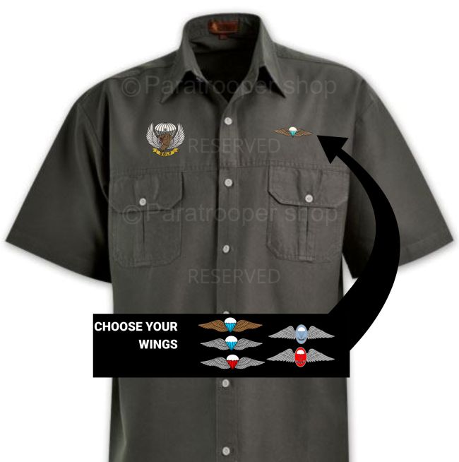 Golf Company Bush Shirt, choose your wings - BUSH Golf Coy W Paratrooper Shop