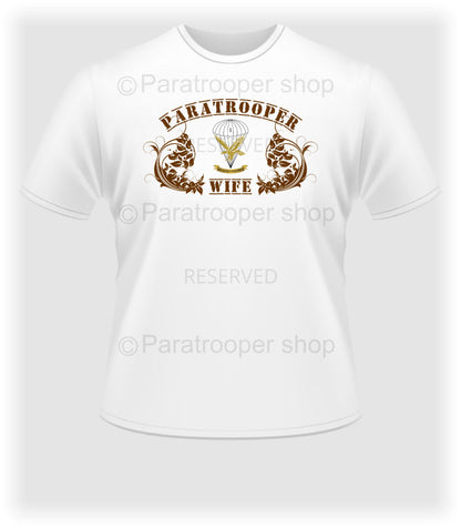 Paratrooper Wife T-shirt - Family TEE-32 Paratrooper Shop