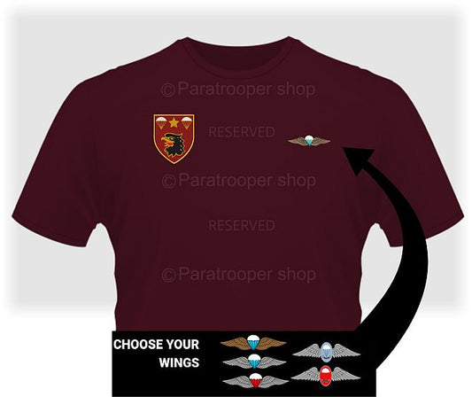 T-Shirt 4 Parachute Battalion with Wings - 4 PBN TEE-41 Paratrooper Shop