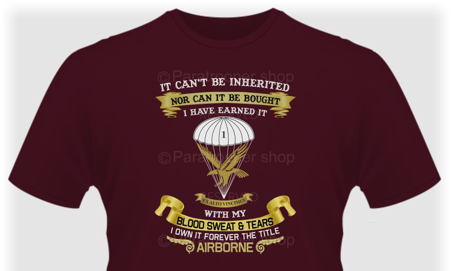 TEE-79 Can't Be Inherited T-Shirt - Custom shirt Paratrooper Shop