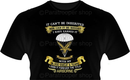 TEE-79 Can't Be Inherited T-Shirt - Custom shirt Paratrooper Shop