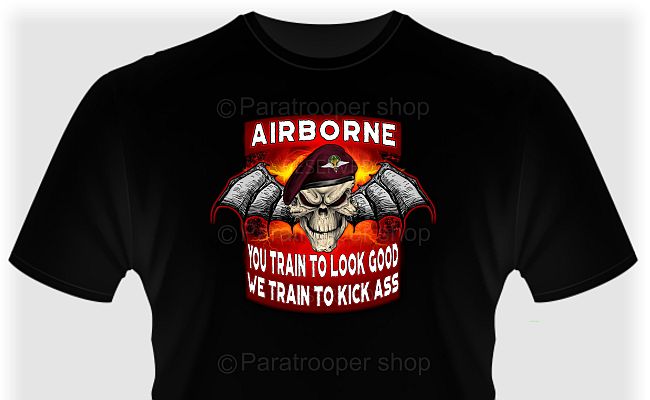 Train to look good - Kickass Custom tee2 Paratrooper Shop
