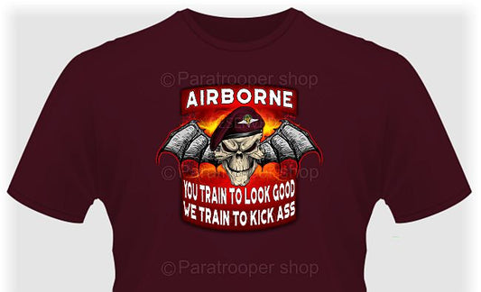 Train to look good - Kickass Custom tee2 Paratrooper Shop