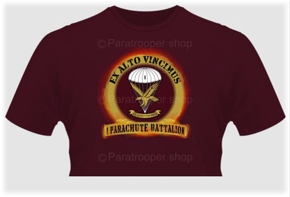 TEE-35 1 Parachute Battalion Disk Custom T-shirt Paratrooper Shop