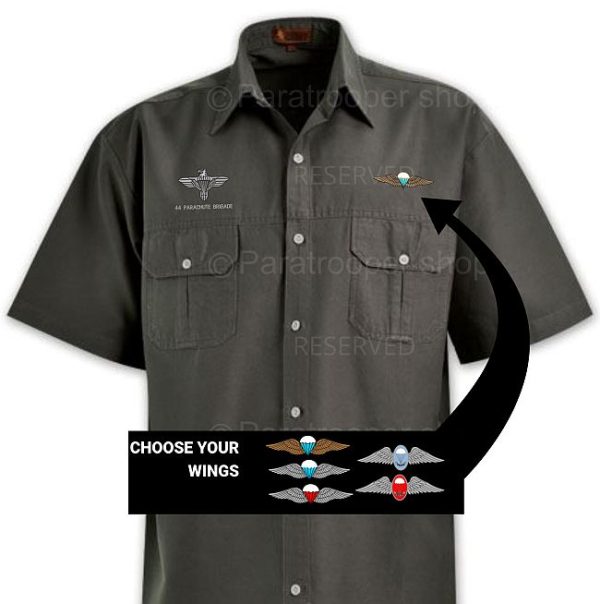44 Parachute Brigade Bush Shirt, choose your wings - BUSH-01 44 ParaBrig