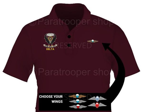 Delta Company Golf shirt. Choose your wings - Delta GW