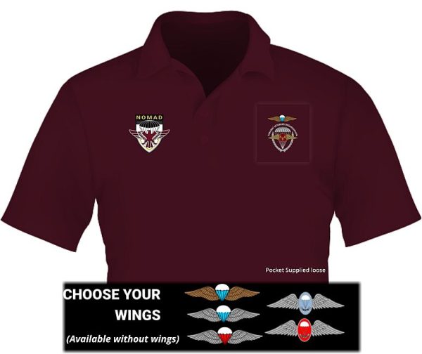 Nomad Golf Shirt with Pocket (wings) - NMDPGW