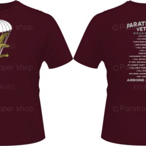 1PBN Paratrooper Veterans Double Sided T-Shirt